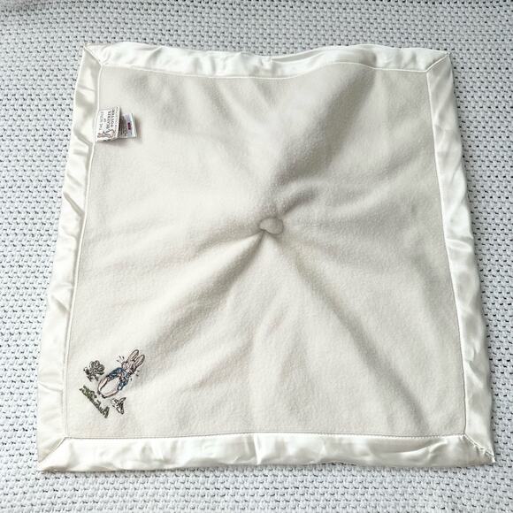 Beatrix Potter Vintage 2004 Winter White Lovey Securty Blanket Frederick Warne - Picture 8 of 11